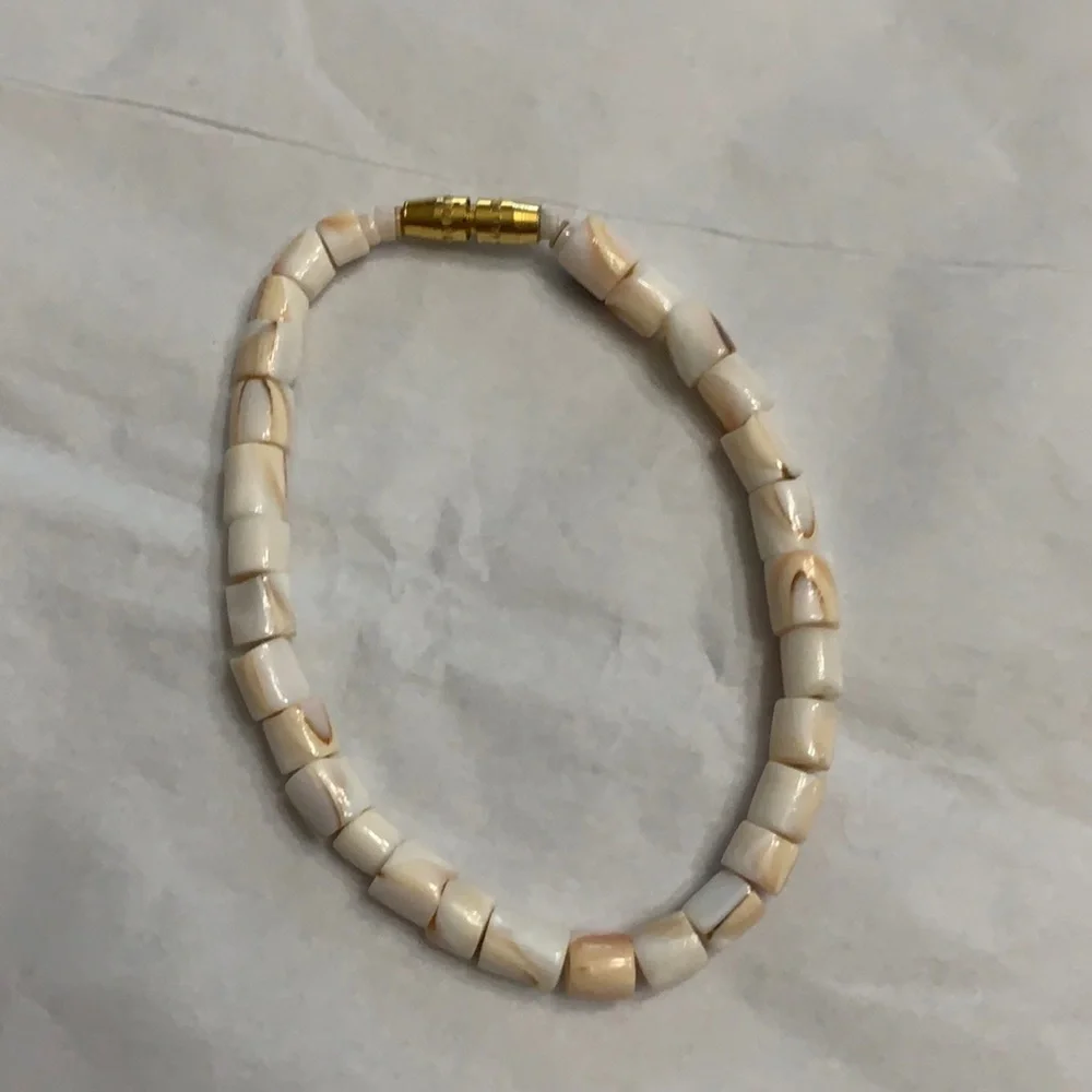 Coastal Puka Shell small beads kids bracelet
